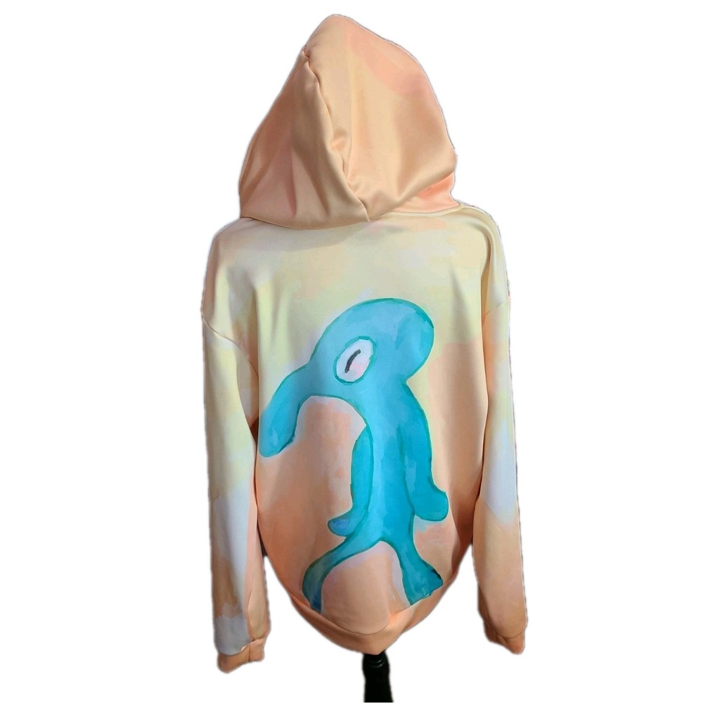 Bold & Brash Squidward Hoodie  Meme Art Graphic Pullover Sweatshirt‎ Unisex - Picture 2 of 7